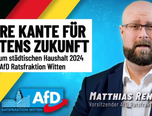 Und täglich grüßt das Murmeltier: Die Rede der AfD zum Wittener Haushalt 2024 jetzt als Video!