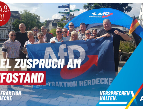 Viel Zuspruch am Infostand