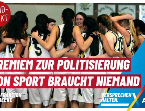 Gremien zur Politisierung von Sport braucht niemand