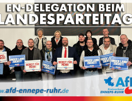 AfD im Ennepe-Ruhr-Kreis mit großer Delegation beim Landesparteitag in Marl vertreten