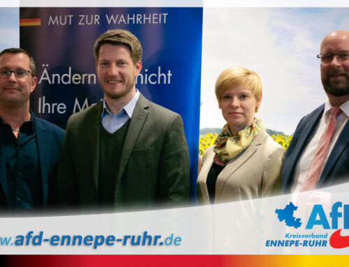 Landessprecher Dr. Martin Vincentz und Olga Petersen zu Gast beim Stammtisch der AfD Ennepe-Ruhr